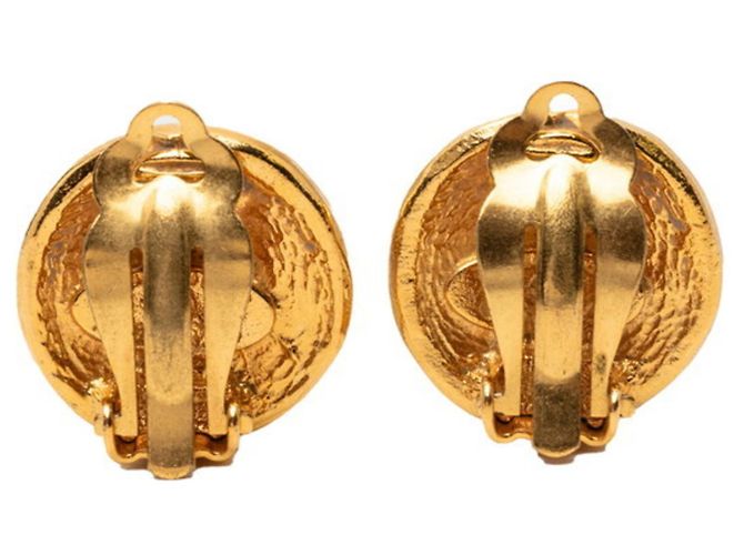 Orecchini Coco Mark Vintage Chanel 31 Rue Cambon D'oro - vista 2