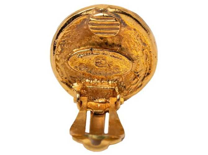Orecchini Coco Mark Vintage Chanel 31 Rue Cambon D'oro - vista 3