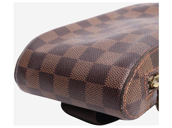 Louis Vuitton Borsa a tracolla Damier Ebene marrone 2008 - vista 4