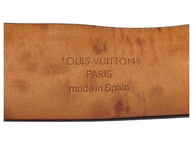 Damier Santur Gürtel von Louis Vuitton Braun Golden - Ansicht 10