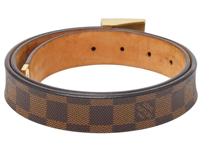 Damier Santur Gürtel von Louis Vuitton Braun Golden - Ansicht 3