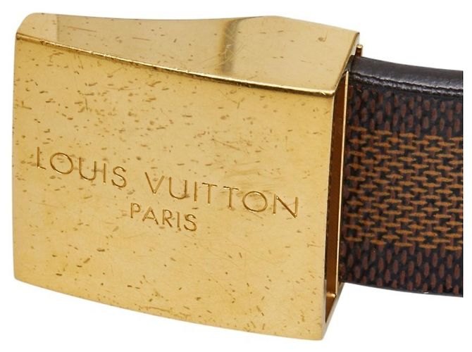 Damier Santur Gürtel von Louis Vuitton Braun Golden - Ansicht 5