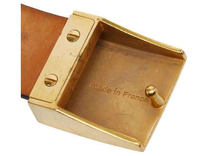 Damier Santur Gürtel von Louis Vuitton Braun Golden - Ansicht 6
