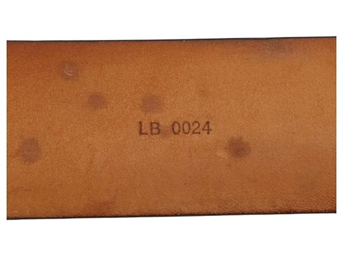 Damier Santur Gürtel von Louis Vuitton Braun Golden - Ansicht 9