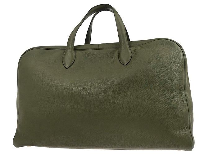 Borsa da viaggio Victoria Clemence 50 di Hermès Verde - vista 2