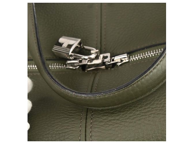 Borsa da viaggio Victoria Clemence 50 di Hermès Verde - vista 6