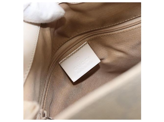 Bolso Tote Gucci Double Pocket de lona GG y cuero Small Crudo - vista 6