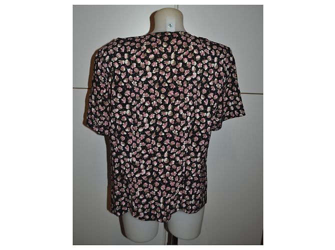 Top de seda Agnona con estampado floral talla 44 IT Multicolor - vista 3