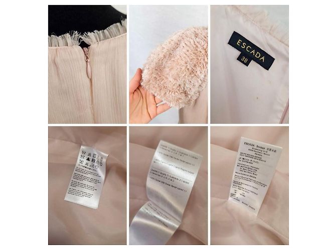 Escada completo da cerimonia rosa cipria vestito e spolverino - vista 12