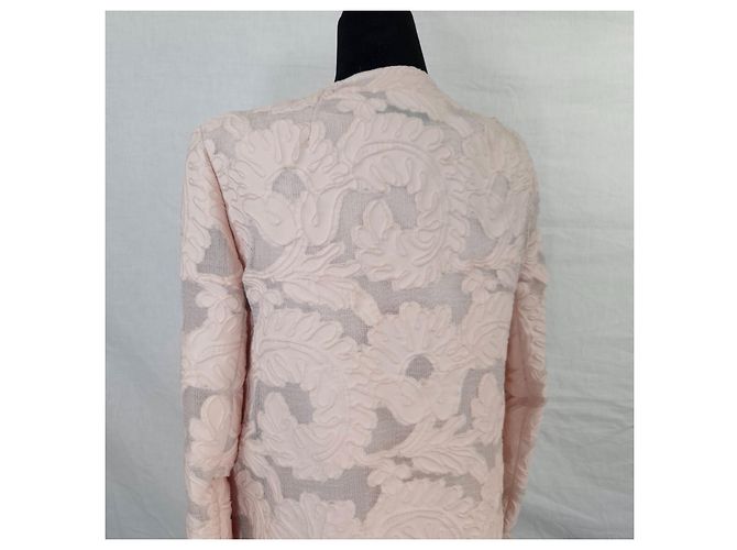 Escada completo da cerimonia rosa cipria vestito e spolverino - vista 5