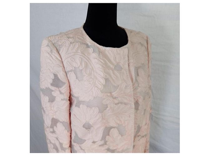 Escada completo da cerimonia rosa cipria vestito e spolverino - vista 7
