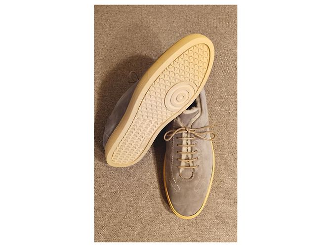 Silvano Lattanzi – Baskets en daim bleu clair avec peau de mouton – Taille 9 UK Turquoise - vue 10