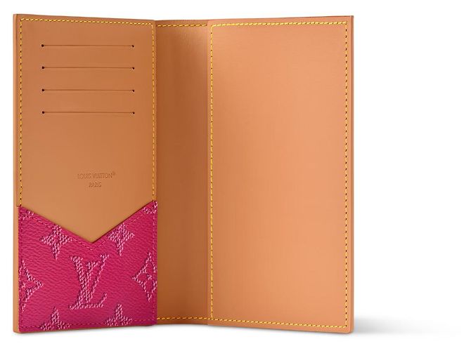 Louis Vuitton Funda de pasaporte LV rosa - vista 2
