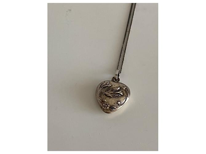 Collana Saint Laurent Argento - vista 3