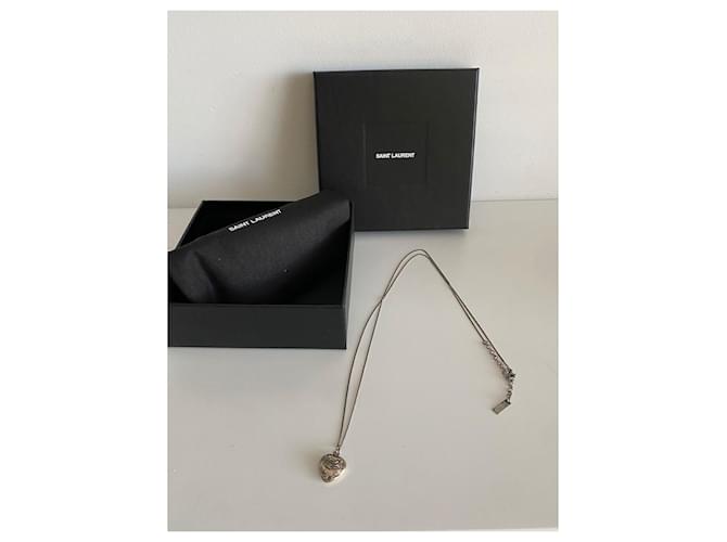 Collana Saint Laurent Argento - vista 4