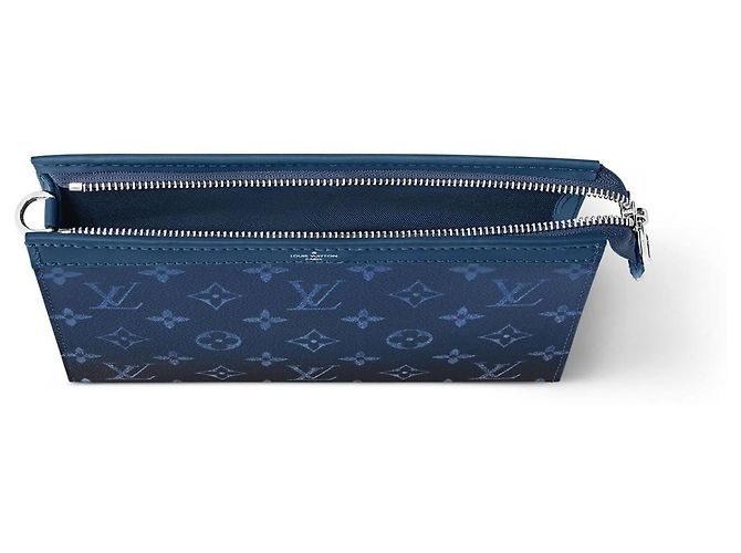 Louis Vuitton Nuovo portafoglio indossabile LV Gaston Blu - vista 2