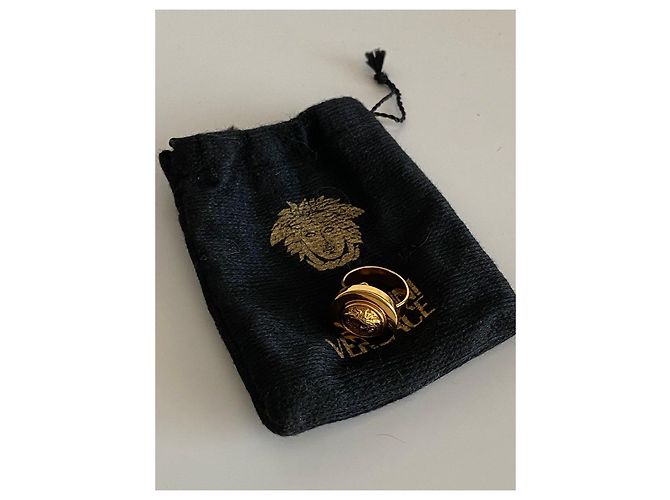 Anillo Versace Medusa en Metal Dorado - vista 4
