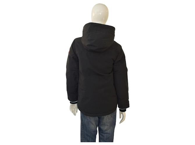 Canada Goose Jugend Daunenparka Jacke Schwarz Mit Kapuze Arktisches Programm Größe L 14-16 - Ansicht 3