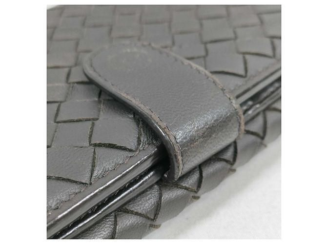 Monedero de cuero marrón Bottega Veneta Castaño - vista 5