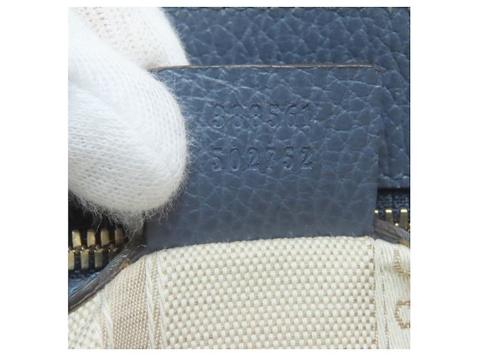 Borsa Gucci 388561 in pelle di vitello blu - vista 7