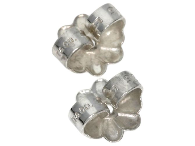 Orecchini a perno in argento a rete Tiffany & Co. - vista 4