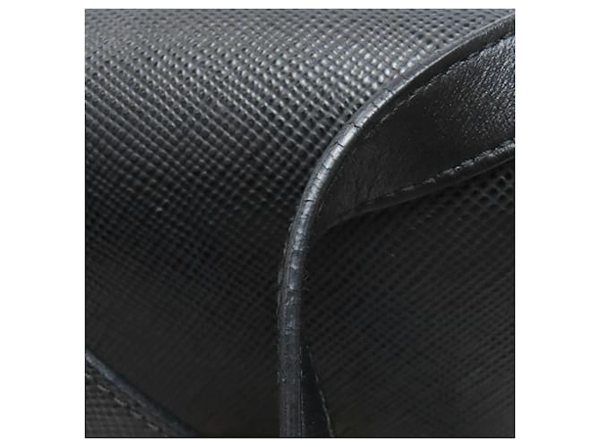 Borsa a Spalla Saffiano Prada Nero - vista 19