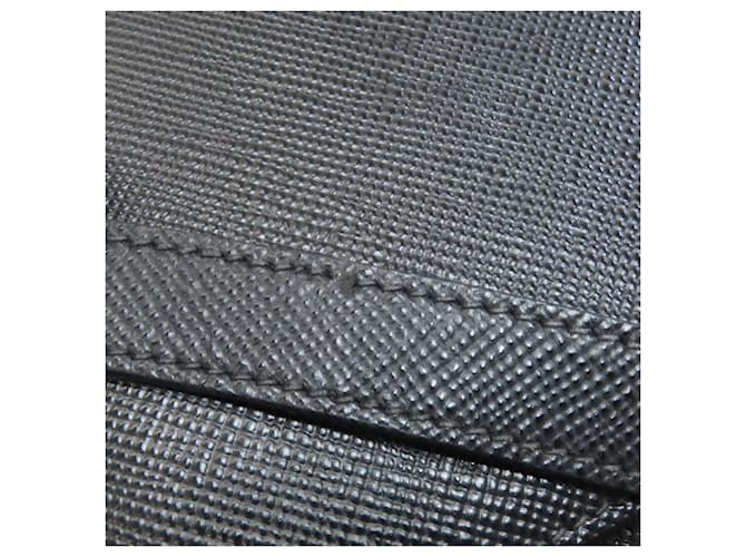 Borsa a Spalla Saffiano Prada Nero - vista 22