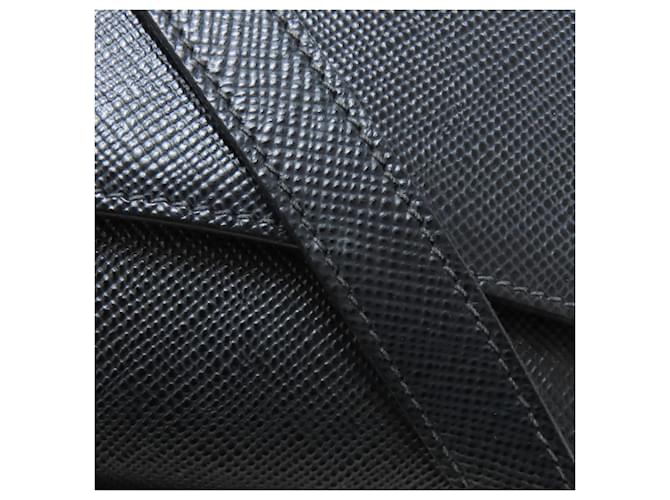 Borsa a Spalla Saffiano Prada Nero - vista 23