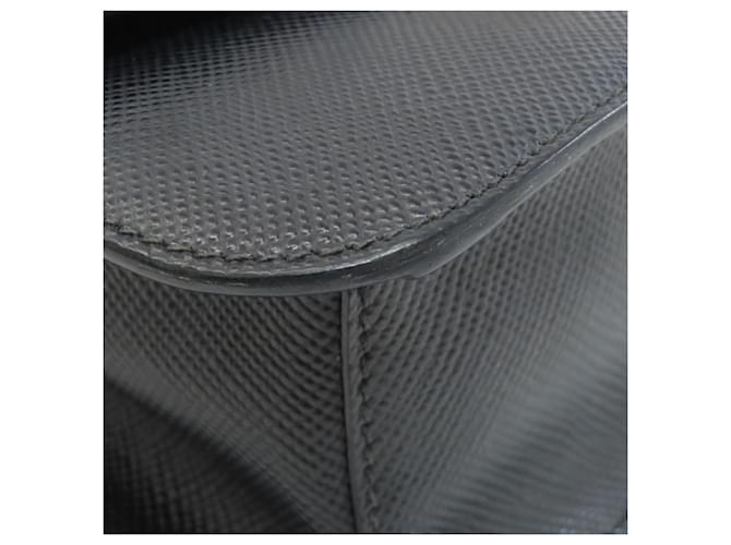 Borsa a Spalla Saffiano Prada Nero - vista 26