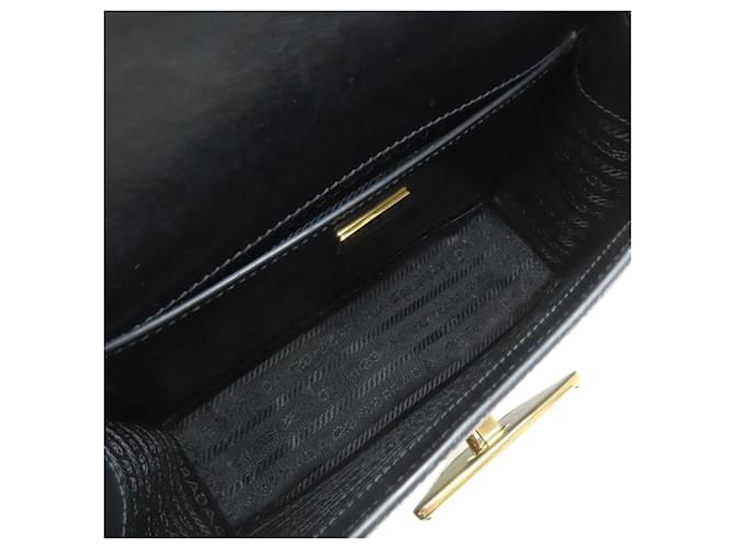 Borsa a Spalla Saffiano Prada Nero - vista 5