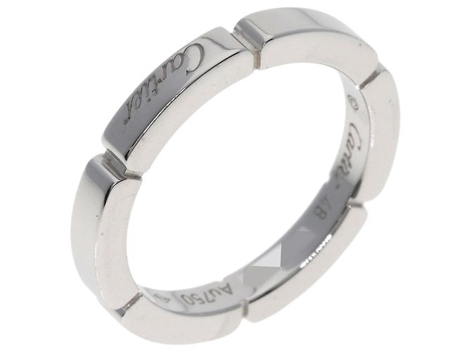 Anello Maillon Panthère Cartier in Oro Bianco 18K - vista 2