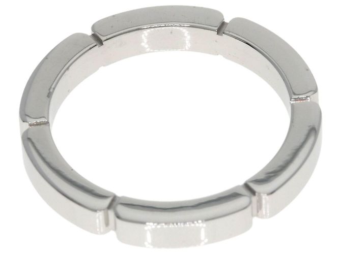 Anello Maillon Panthère Cartier in Oro Bianco 18K - vista 4