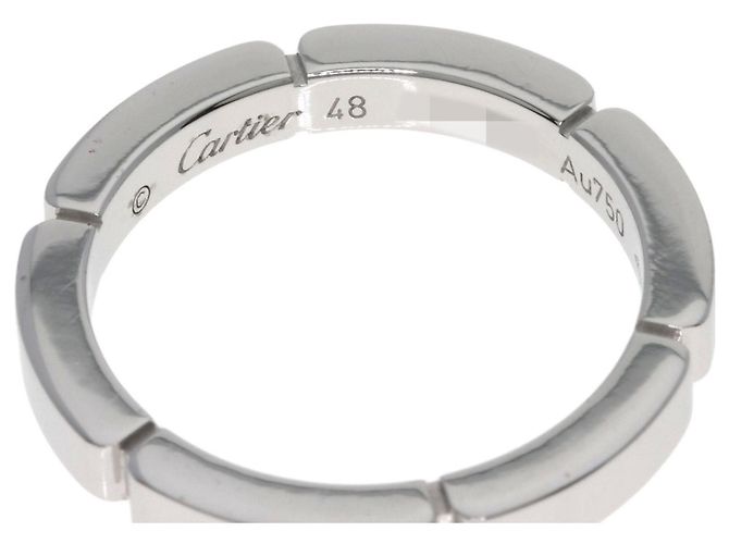 Anello Maillon Panthère Cartier in Oro Bianco 18K - vista 5