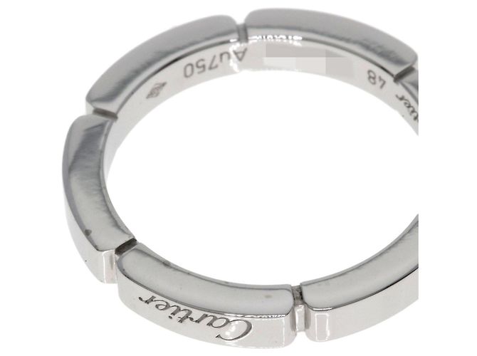 Anello Maillon Panthère Cartier in Oro Bianco 18K - vista 7