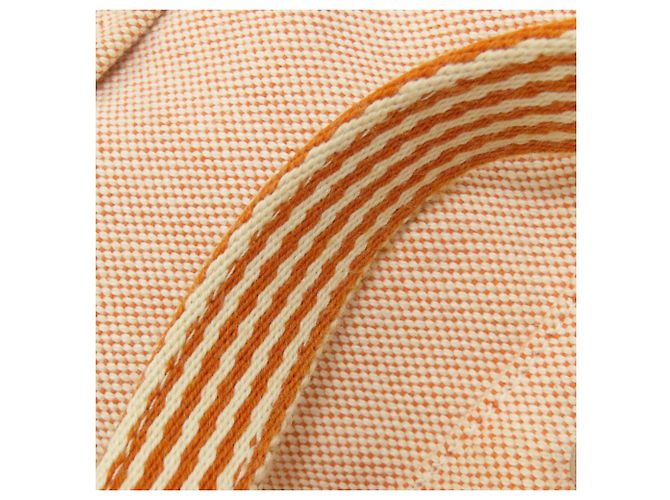 Borsa Hermès Sac Fleur Tou MM Arancione - vista 14