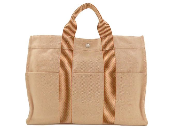 Borsa Hermès Sac Fleur Tou MM Arancione - vista 2
