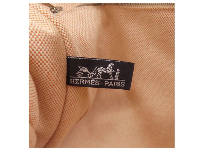 Borsa Hermès Sac Fleur Tou MM Arancione - vista 6