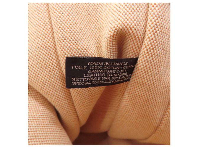 Borsa Hermès Sac Fleur Tou MM Arancione - vista 7