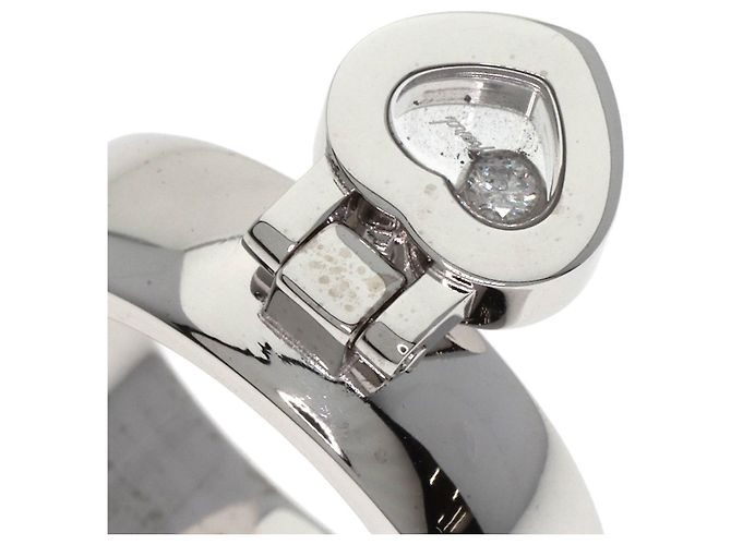 Anel Chopard Happy Diamonds em ouro branco 18K - vista 11