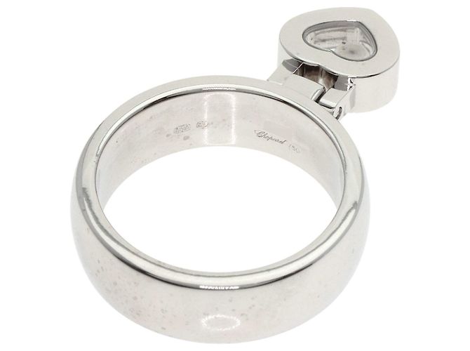 Anel Chopard Happy Diamonds em ouro branco 18K - vista 5