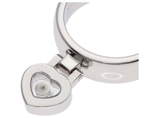 Anel Chopard Happy Diamonds em ouro branco 18K - vista 9