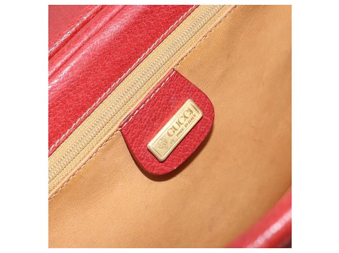 Gucci Vintage Leather Rosso - vista 6