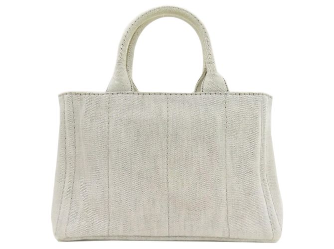 Borsa a mano Prada Canapa Mini 2 in 1 Marrone - vista 2