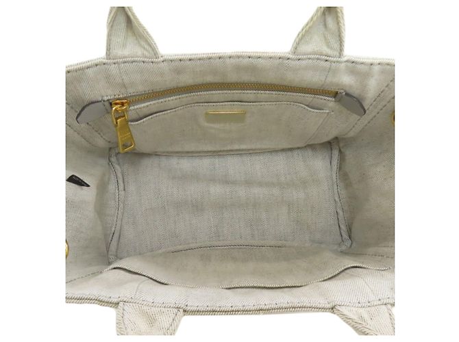 Borsa a mano Prada Canapa Mini 2 in 1 Marrone - vista 5