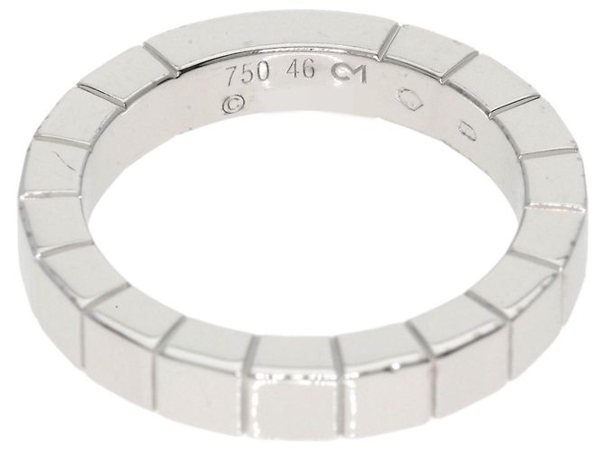 Anello Cartier Lanieres in Oro Bianco 18K - vista 4