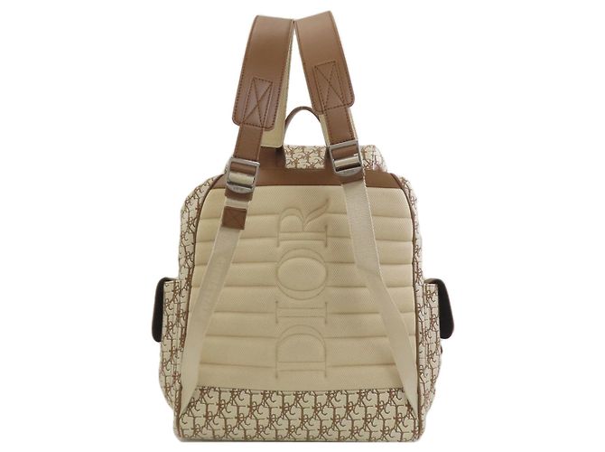 Christian Dior x Travis Scott Canvas Backpack Brown - view 2