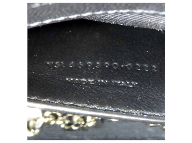 Borsa a Spalla Cassandra di Saint Laurent Nero - vista 8