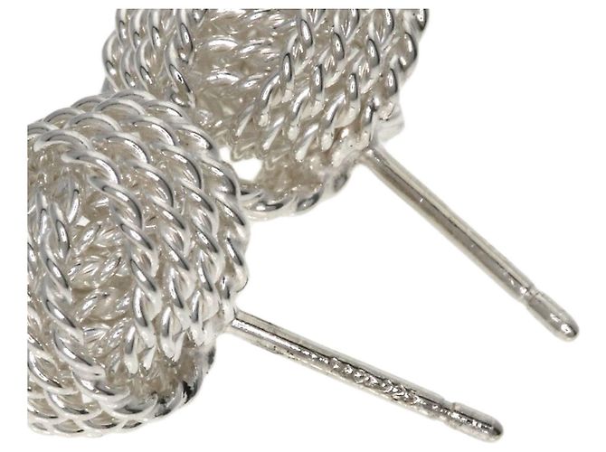 Pendientes de bola de malla de plata Tiffany & Co. - vista 3