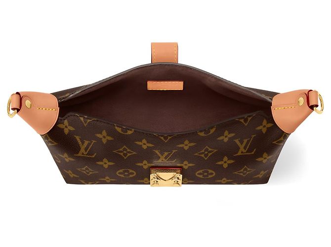 Louis Vuitton Pochette Mia Lona Monograma Marrón Castaño - vista 3