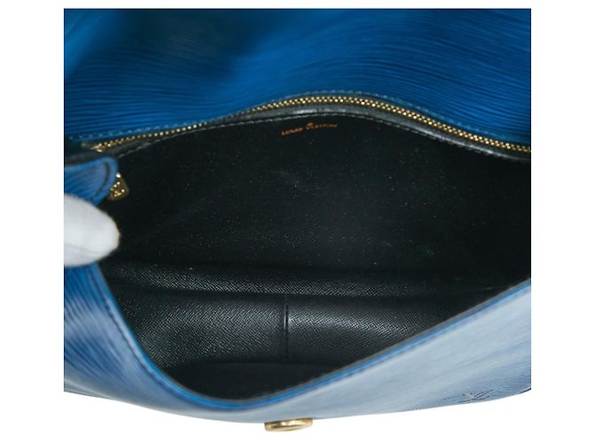 Borsa a tracolla Epi Saint-Cloud di Louis Vuitton Blu - vista 10